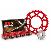 Chain Sprocket Kit - Alloy - Red/Red
