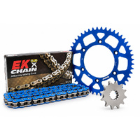 Chain Sprocket Kit - Alloy - Blue/Blue