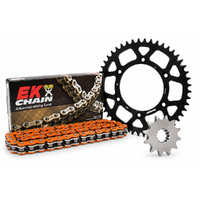 Chain Sprocket Kit - Alloy - Black/Orange