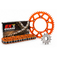 Chain Sprocket Kit - Alloy - Orange/Orange