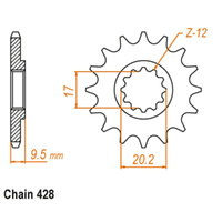 Sprocket Front Nitro 428-13T