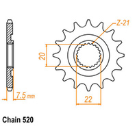 Sprocket Front Ultralight 520-14T