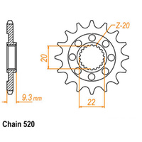 Sprocket Front Ultralight 520-14T