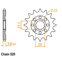 Sprocket Front Ultralight 520-14T