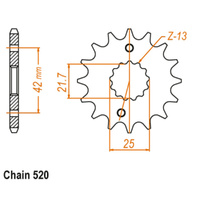 Sprocket Front Ultralight 520-14T