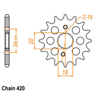 Sprocket Front Ultralight 420-15T