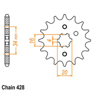 Sprocket Front Ultralight 428-13T