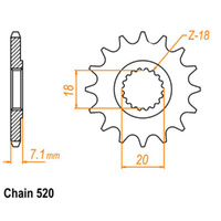 Sprocket Front Ultralight 520-15T