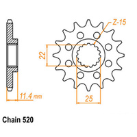 Sprocket Front Ultralight 520-15T