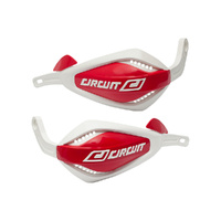 Hand Guards P4 - Alloy -White / Red - 7/8 Bar