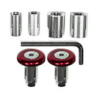 Handlebar Ends - Red 3 in 1 30mm / 7/8" - Each
