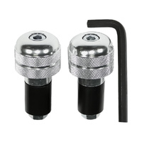 Handlebar Ends - Weights Silver - 7/8" Bars - Pair