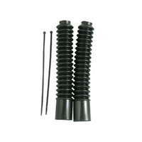 Fork Boots - Small - Black with Ties