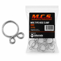 Hose Clamps - Wire Type - 8mm - 10 Pack