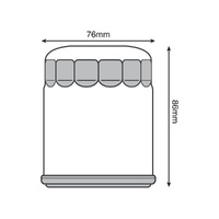 Oil Filter - OEM Grade - Chrome