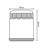 Oil Filter - OEM Grade - Chrome