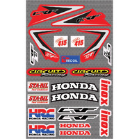 Sticker Sheet - Honda CRF70 2007-2013 V2
