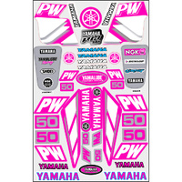Sticker Sheet - Yamaha PW50 Pink