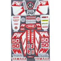 Sticker Sheet - Yamaha PW50 Red