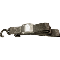 Tie Down - 40mm - Strap / Soft Hook - Black - Pair
