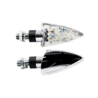 Indicator Pair - Arrowhead Chrome - LED