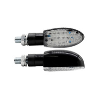 Indicator Pair - Bullet Style Black - LED