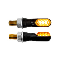 Indicator Pair - Super Mini Indicator Black - LED