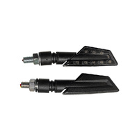 Indicator Pair - Knifeblade Sequential Brake Black - LED