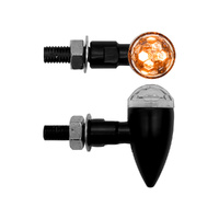 Indicator Pair - Micro Bullet Black - LED