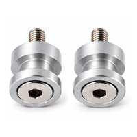 Race Stand Knob - M10 x 35mm - Silver - Pair