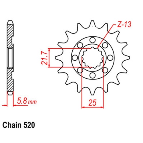 Sprocket Front 520-13T