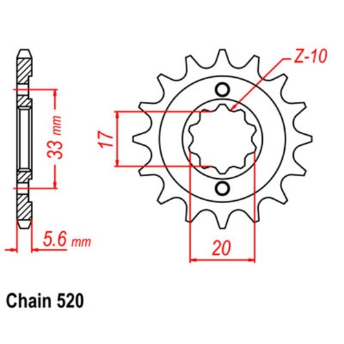 Sprocket Front 520-15T