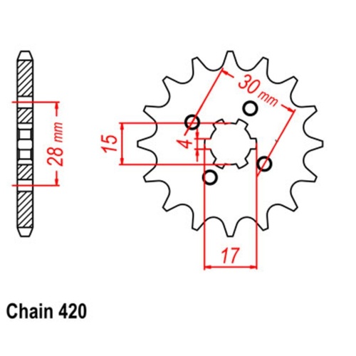 Sprocket Front 420-15T