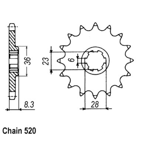 Sprocket Front 520-15T