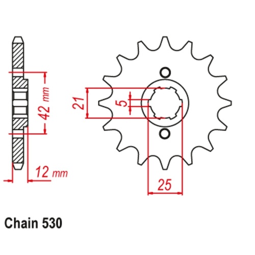 Sprocket Front 530-15T