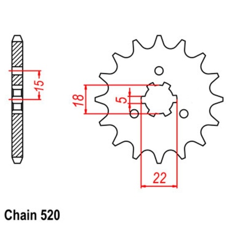 Sprocket Front 520-12T