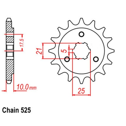 Sprocket Front 525-14T