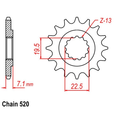 Sprocket Front 520-15T