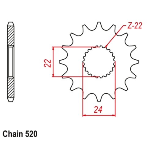Sprocket Front 520-16T