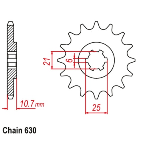 Sprocket Front 630-16T