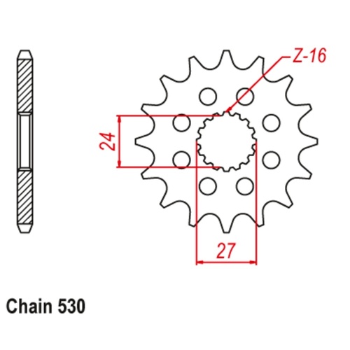 Sprocket Front 530-16T