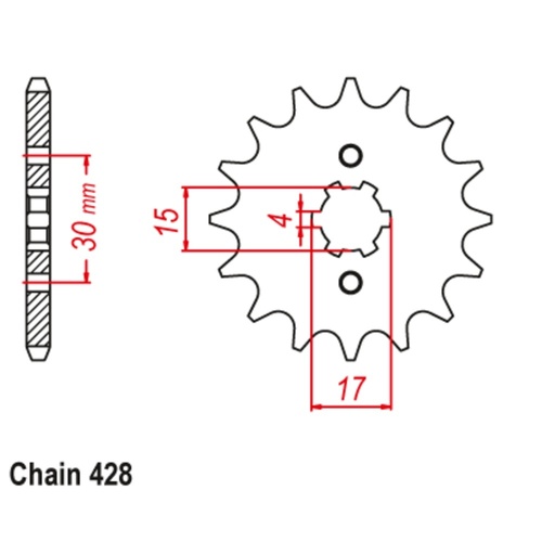 Sprocket Front 428-14T