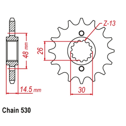 Sprocket Front 530-17T