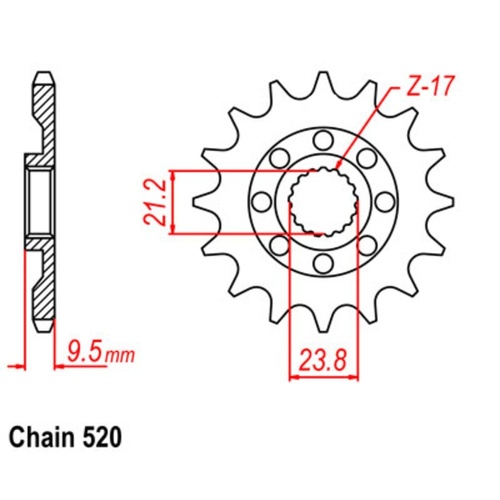 Sprocket Front 520-13T