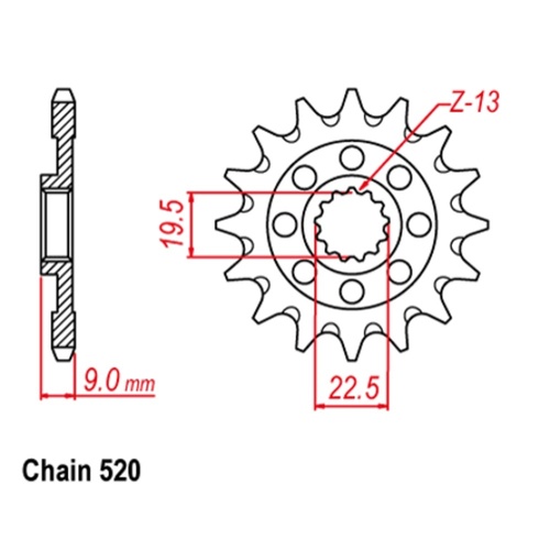 Sprocket Front 520-12T