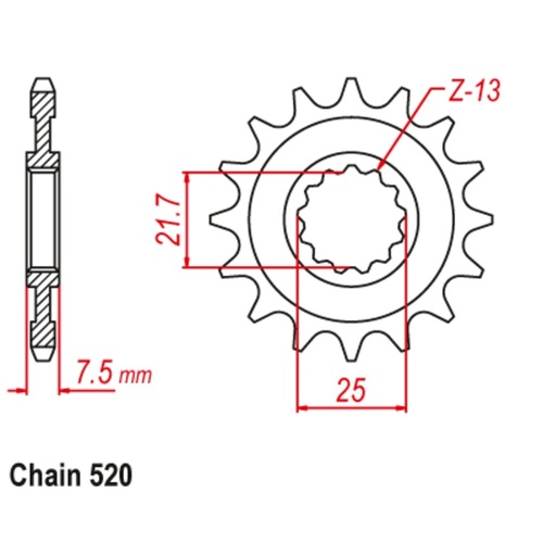 Sprocket Front 520-16T