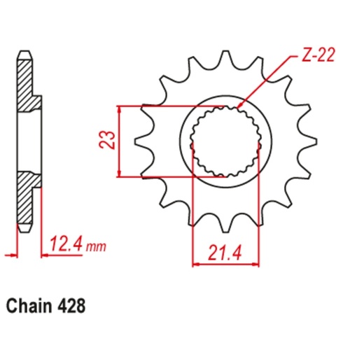 Sprocket Front 428-13T