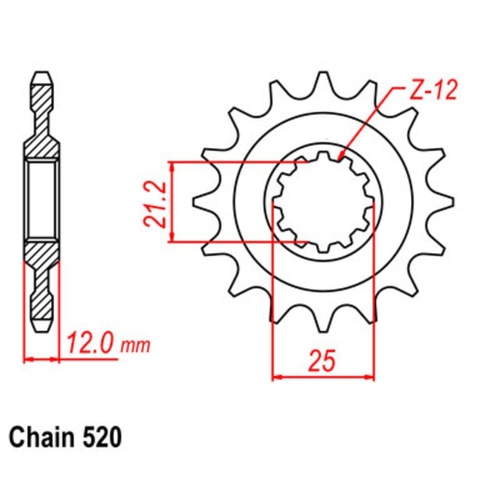 Sprocket Front 520-14T