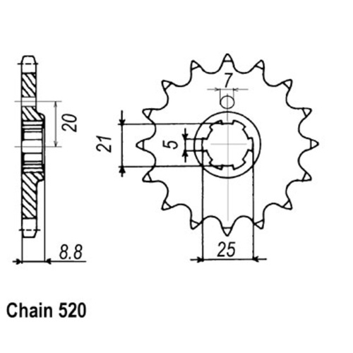 Sprocket Front 520-16T