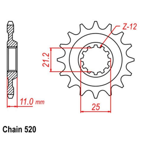 Sprocket Front 520-13T